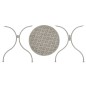 vidaXL 3-tlg. Bistro-Set Stahl Grau vidaXL 3-tlg. Bistro-Set Stahl Grau
