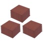Fallschutzfliesen 18 Stk. Gummi 50 x 50 x 3 cm Rot Fallschutzfliesen 18 Stk. Gummi 50 x 50 x 3 cm Rot