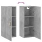 vidaXL Wandschrank Betongrau 34,5x34x90 cm vidaXL Wandschrank Betongrau 34,5x34x90 cm