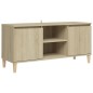 vidaXL TV-Schrank mit Massivholz-Beinen Sonoma-Eiche 103,5x35x50 cm vidaXL TV-Schrank mit Massivholz-Beinen Sonoma-Eiche 103,5x35x50 cm