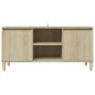 vidaXL TV-Schrank mit Massivholz-Beinen Sonoma-Eiche 103,5x35x50 cm vidaXL TV-Schrank mit Massivholz-Beinen Sonoma-Eiche 103,5x35x50 cm