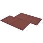 Fallschutzfliesen 18 Stk. Gummi 50 x 50 x 3 cm Rot Fallschutzfliesen 18 Stk. Gummi 50 x 50 x 3 cm Rot