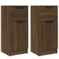 vidaXL Sideboards 2 Stk. Braun Eichen-Optik 30x30x70 cm Holzwerkstoff vidaXL Sideboards 2 Stk. Braun Eichen-Optik 30x30x70 cm Holzwerkstoff