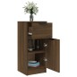 vidaXL Sideboards 2 Stk. Braun Eichen-Optik 30x30x70 cm Holzwerkstoff vidaXL Sideboards 2 Stk. Braun Eichen-Optik 30x30x70 cm Holzwerkstoff