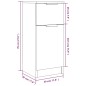 vidaXL Sideboards 2 Stk. Braun Eichen-Optik 30x30x70 cm Holzwerkstoff vidaXL Sideboards 2 Stk. Braun Eichen-Optik 30x30x70 cm Holzwerkstoff