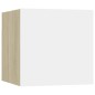 vidaXL TV-Wandschränke 2 Stk. Weiß Sonoma-Eiche 30,5x30x30 cm vidaXL TV-Wandschränke 2 Stk. Weiß Sonoma-Eiche 30,5x30x30 cm