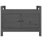 vidaXL Flurbank Grau 80x40x60 cm Massivholz Kiefer vidaXL Flurbank Grau 80x40x60 cm Massivholz Kiefer