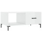 vidaXL Couchtisch Hochglanz-Weiß 90x50x40 cm Holzwerkstoff vidaXL Couchtisch Hochglanz-Weiß 90x50x40 cm Holzwerkstoff