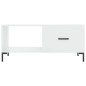 vidaXL Couchtisch Hochglanz-Weiß 90x50x40 cm Holzwerkstoff vidaXL Couchtisch Hochglanz-Weiß 90x50x40 cm Holzwerkstoff