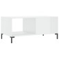 vidaXL Couchtisch Hochglanz-Weiß 90x50x40 cm Holzwerkstoff vidaXL Couchtisch Hochglanz-Weiß 90x50x40 cm Holzwerkstoff