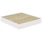 vidaXL Schweberegale 4 Stk. Eichen-Optik und Weiß 23x23,5x3,8 cm MDF vidaXL Schweberegale 4 Stk. Eichen-Optik und Weiß 23x23,5x3,8 cm MDF