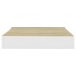 vidaXL Schweberegale 4 Stk. Eichen-Optik und Weiß 23x23,5x3,8 cm MDF vidaXL Schweberegale 4 Stk. Eichen-Optik und Weiß 23x23,5x3,8 cm MDF