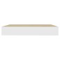 vidaXL Schweberegale 4 Stk. Eichen-Optik und Weiß 23x23,5x3,8 cm MDF vidaXL Schweberegale 4 Stk. Eichen-Optik und Weiß 23x23,5x3,8 cm MDF