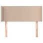 vidaXL Kopfteil mit Ohren Cappuccino-Braun 103x16x78/88 cm Kunstleder