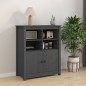 vidaXL Sideboard Grau 83x41,5x100 cm Massivholz Kiefer vidaXL Sideboard Grau 83x41,5x100 cm Massivholz Kiefer