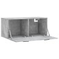 vidaXL Wandschrank Betongrau 80x36,5x35 cm Holzwerkstoff vidaXL Wandschrank Betongrau 80x36,5x35 cm Holzwerkstoff