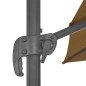 Sonnenschirm mit Schirmständer Taupe Sonnenschirm mit Schirmständer Taupe