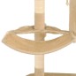 vidaXL Wandkratzbaum mit Sisal-Kratzsäulen 194 cm Beige vidaXL Wandkratzbaum mit Sisal-Kratzsäulen 194 cm Beige
