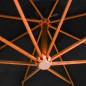 vidaXL Ampelschirm mit Mast Schwarz 3,5x2,9 m Massivholz Tanne vidaXL Ampelschirm mit Mast Schwarz 3,5x2,9 m Massivholz Tanne