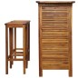 vidaXL Bartisch und Stuhl-Set 3-tlg. Akazienholz Massiv vidaXL Bartisch und Stuhl-Set 3-tlg. Akazienholz Massiv