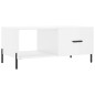 vidaXL Couchtisch Hochglanz-Weiß 90x50x40 cm Holzwerkstoff vidaXL Couchtisch Hochglanz-Weiß 90x50x40 cm Holzwerkstoff