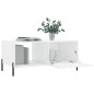 vidaXL Couchtisch Hochglanz-Weiß 90x50x40 cm Holzwerkstoff vidaXL Couchtisch Hochglanz-Weiß 90x50x40 cm Holzwerkstoff