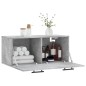 vidaXL Wandschrank Betongrau 80x36,5x35 cm Holzwerkstoff vidaXL Wandschrank Betongrau 80x36,5x35 cm Holzwerkstoff