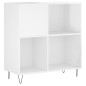 vidaXL Plattenschrank Hochglanz-Weiß 84,5x38x89 cm Holzwerkstoff vidaXL Plattenschrank Hochglanz-Weiß 84,5x38x89 cm Holzwerkstoff