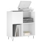 vidaXL Plattenschrank Hochglanz-Weiß 84,5x38x89 cm Holzwerkstoff vidaXL Plattenschrank Hochglanz-Weiß 84,5x38x89 cm Holzwerkstoff
