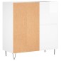 vidaXL Plattenschrank Hochglanz-Weiß 84,5x38x89 cm Holzwerkstoff vidaXL Plattenschrank Hochglanz-Weiß 84,5x38x89 cm Holzwerkstoff