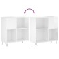 vidaXL Plattenschrank Hochglanz-Weiß 84,5x38x89 cm Holzwerkstoff vidaXL Plattenschrank Hochglanz-Weiß 84,5x38x89 cm Holzwerkstoff