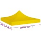 vidaXL Partyzelt-Dach 2x2 m Gelb 270 g/m² vidaXL Partyzelt-Dach 2x2 m Gelb 270 g/m²