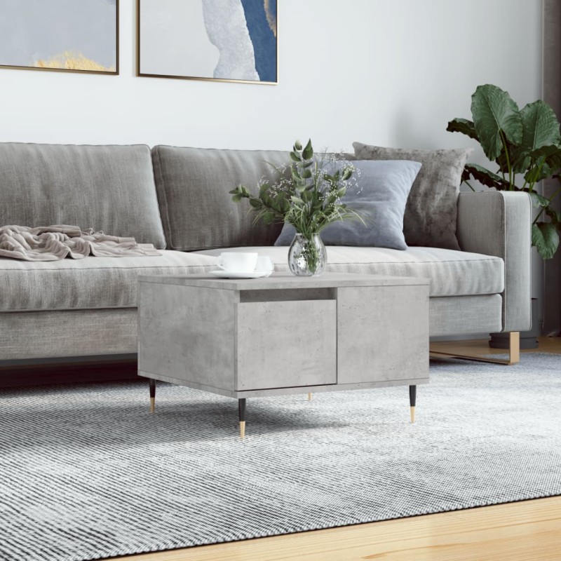 vidaXL Couchtisch Betongrau 55x55x36,5 cm Holzwerkstoff vidaXL Couchtisch Betongrau 55x55x36,5 cm Holzwerkstoff