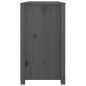 vidaXL Beistellschrank Grau 100x40x72 cm Massivholz Kiefer vidaXL Beistellschrank Grau 100x40x72 cm Massivholz Kiefer