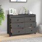 vidaXL Beistellschrank Grau 100x40x72 cm Massivholz Kiefer vidaXL Beistellschrank Grau 100x40x72 cm Massivholz Kiefer