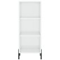 vidaXL Sideboard Hochglanz-Weiß 34,5x32,5x90 cm Holzwerkstoff vidaXL Sideboard Hochglanz-Weiß 34,5x32,5x90 cm Holzwerkstoff