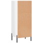 vidaXL Sideboard Hochglanz-Weiß 34,5x32,5x90 cm Holzwerkstoff vidaXL Sideboard Hochglanz-Weiß 34,5x32,5x90 cm Holzwerkstoff
