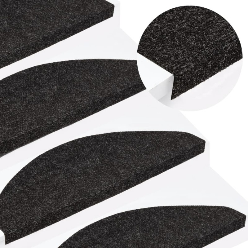 vidaXL Stufenmatten Selbstklebend 15 Stk. 65x22,5x3,5 cm Anthrazit vidaXL Stufenmatten Selbstklebend 15 Stk. 65x22,5x3,5 cm Anthrazit