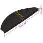 vidaXL Stufenmatten Selbstklebend 15 Stk. 65x22,5x3,5 cm Anthrazit vidaXL Stufenmatten Selbstklebend 15 Stk. 65x22,5x3,5 cm Anthrazit