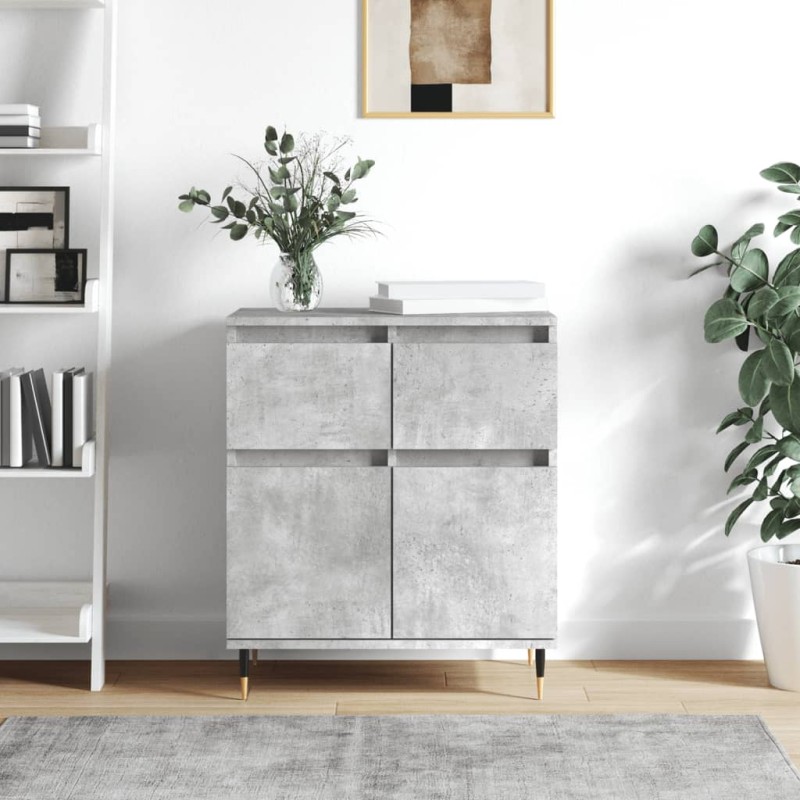 vidaXL Sideboard Betongrau 60x35x70 cm Holzwerkstoff vidaXL Sideboard Betongrau 60x35x70 cm Holzwerkstoff