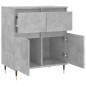 vidaXL Sideboard Betongrau 60x35x70 cm Holzwerkstoff vidaXL Sideboard Betongrau 60x35x70 cm Holzwerkstoff