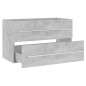 vidaXL Waschbeckenunterschrank Betongrau 80x38,5x48 cm Holzwerkstoff vidaXL Waschbeckenunterschrank Betongrau 80x38,5x48 cm Holzwerkstoff
