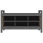 vidaXL Flurbank Grau 110x40x60 cm Massivholz Kiefer vidaXL Flurbank Grau 110x40x60 cm Massivholz Kiefer