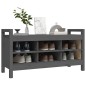vidaXL Flurbank Grau 110x40x60 cm Massivholz Kiefer vidaXL Flurbank Grau 110x40x60 cm Massivholz Kiefer