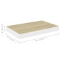 vidaXL Schweberegale 2 Stk. Eichen-Optik und Weiß 50x23x3,8 cm MDF vidaXL Schweberegale 2 Stk. Eichen-Optik und Weiß 50x23x3,8 cm MDF