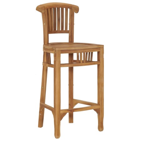 vidaXL Barhocker Teak Massivholz 