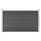 vidaXL Zaunelement WPC 180x105 cm Schwarz vidaXL Zaunelement WPC 180x105 cm Schwarz