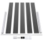 vidaXL Zaunelement WPC 180x105 cm Schwarz vidaXL Zaunelement WPC 180x105 cm Schwarz
