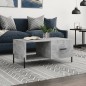 vidaXL Couchtisch Betongrau 90x50x40 cm Holzwerkstoff vidaXL Couchtisch Betongrau 90x50x40 cm Holzwerkstoff