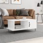 vidaXL Couchtisch Hochglanz-Weiß 90x50x40 cm Holzwerkstoff vidaXL Couchtisch Hochglanz-Weiß 90x50x40 cm Holzwerkstoff